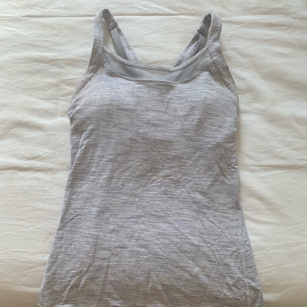 Gray Lulu Lemon Tank Top Crossback